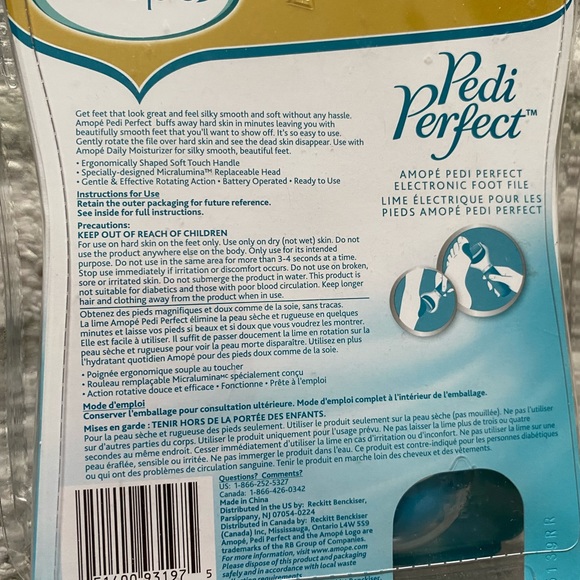AMOPE PEDI PERFECT ELECTRONIC FOOT FILER - Picture 3 of 3